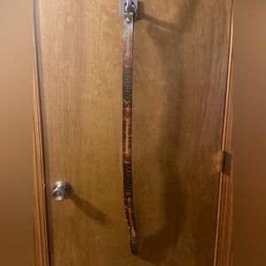 Marines The Few The Proud scene embossed leather belt Size 36